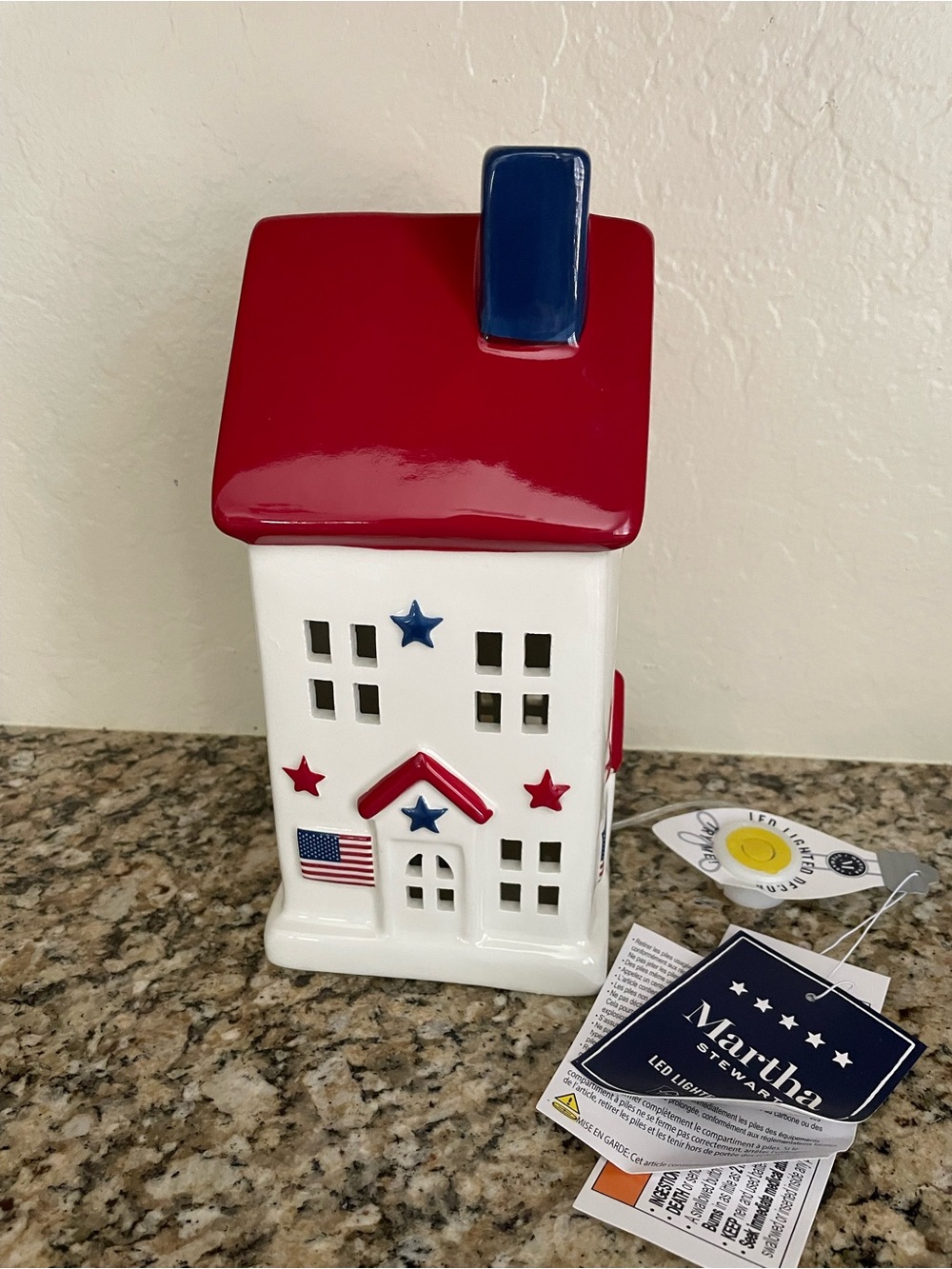 Martha Stewart Patriotic LED light up house